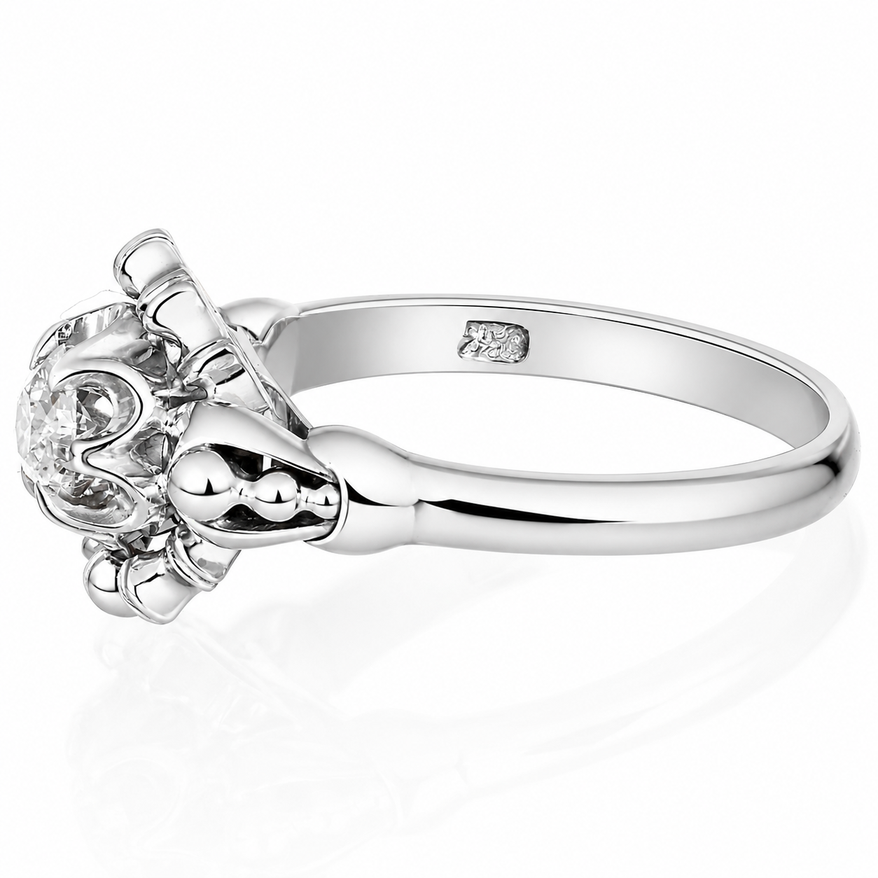 Anello - 18 carati Oro bianco - 0.18ct. tw. Diamante (Naturale) - Made in Italy - Handmade