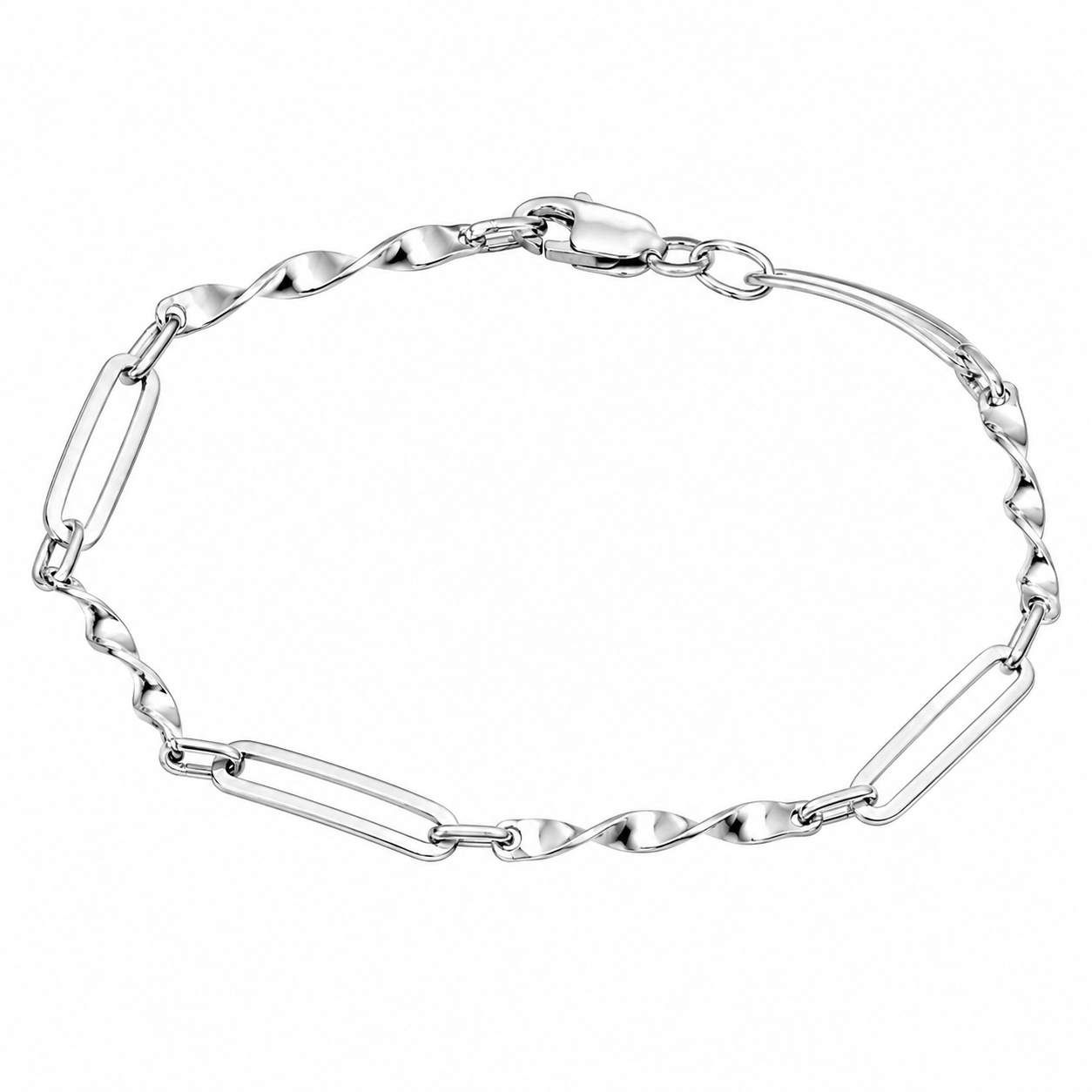 Bracciale - 18 carati Oro bianco - Made in Italy - Handmade