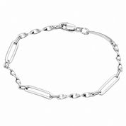 Bracciale - 18 carati Oro bianco - Made in Italy - Handmade