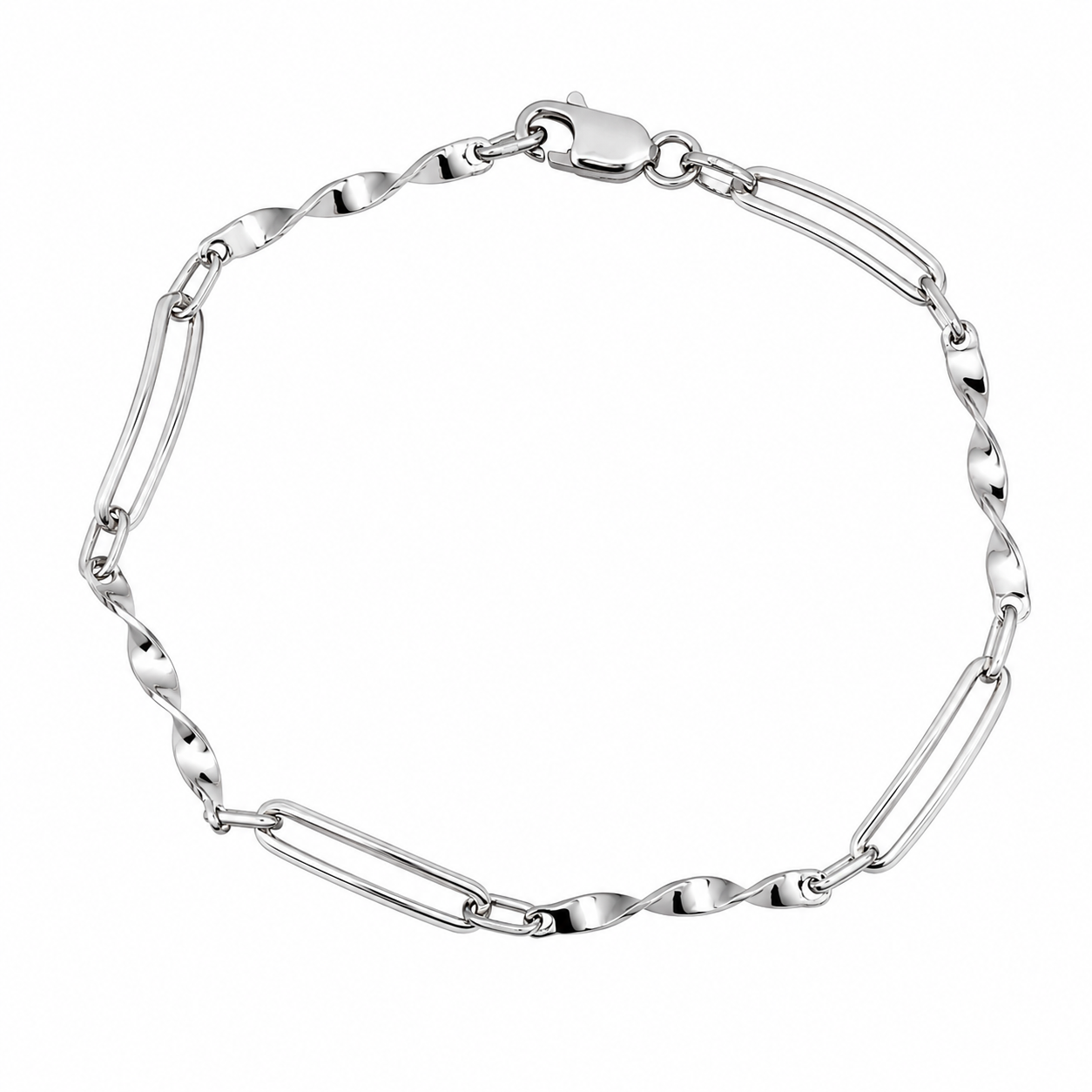 Bracciale - 18 carati Oro bianco - Made in Italy - Handmade
