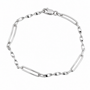 Bracciale - 18 carati Oro bianco - Made in Italy - Handmade