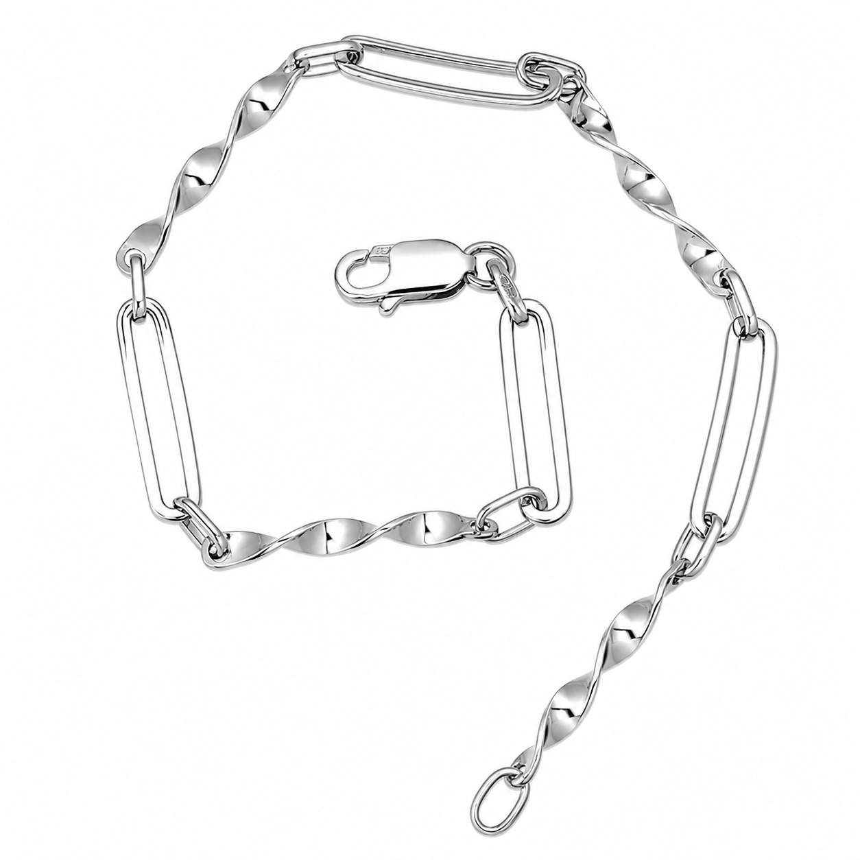Bracciale - 18 carati Oro bianco - Made in Italy - Handmade
