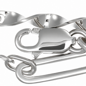 Bracciale - 18 carati Oro bianco - Made in Italy - Handmade
