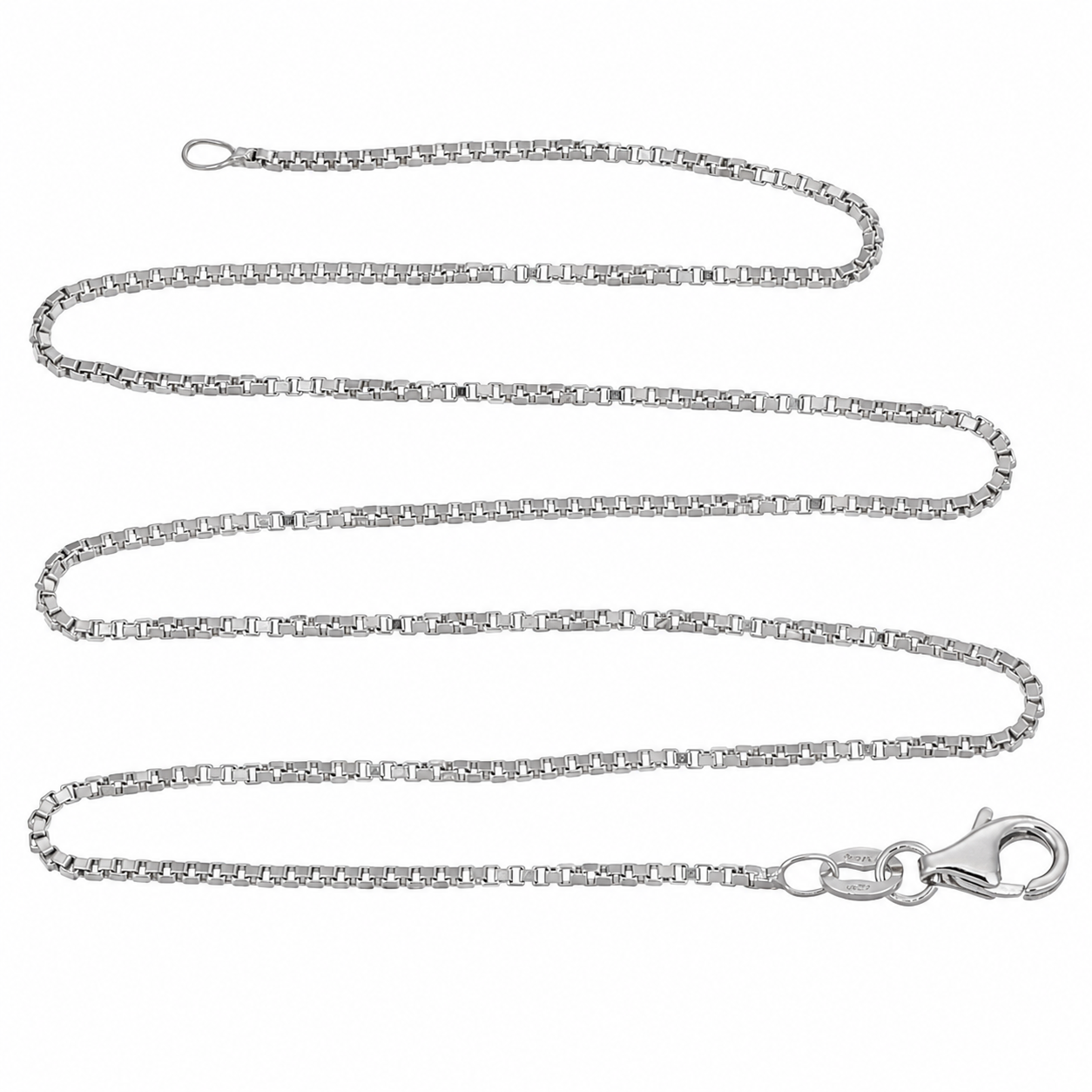 Collana - 18 carati Oro bianco - Made in Italy - Handmade