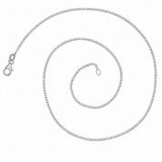 Collana - 18 carati Oro bianco - Made in Italy - Handmade