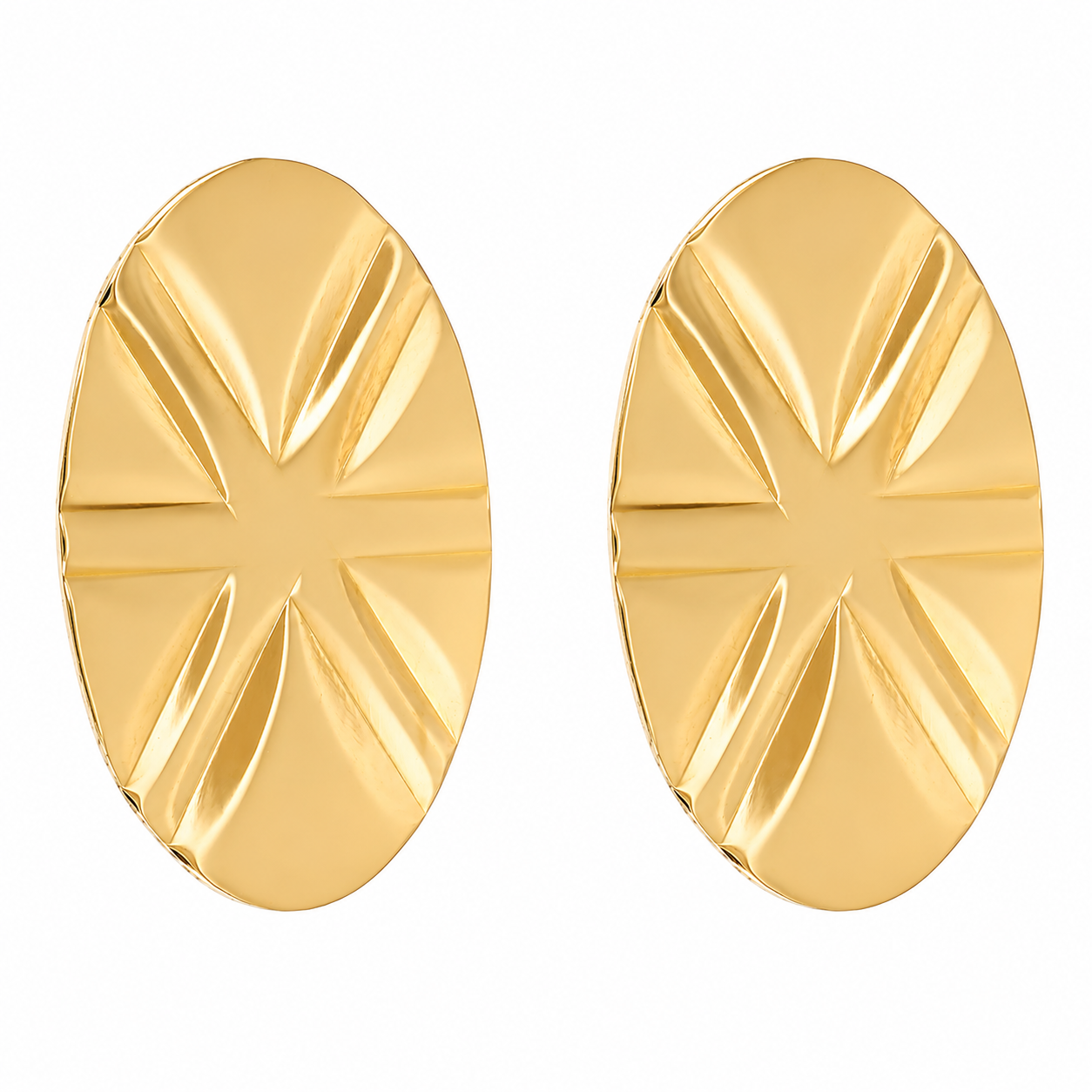 Orecchini - 18 carati Oro giallo - Made in Italy - Handmade