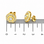 Orecchini - 18 carati Oro giallo - 0.88ct. tw. Diamante (Naturale) - Made in Italy - Handmade
