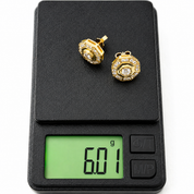 Orecchini - 18 carati Oro giallo - 0.88ct. tw. Diamante (Naturale) - Made in Italy - Handmade
