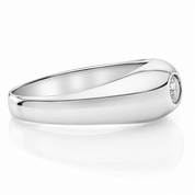 Anello - 18 carati Oro bianco - 0.23ct. tw. Diamante (Naturale) - Made in Italy - Handmade