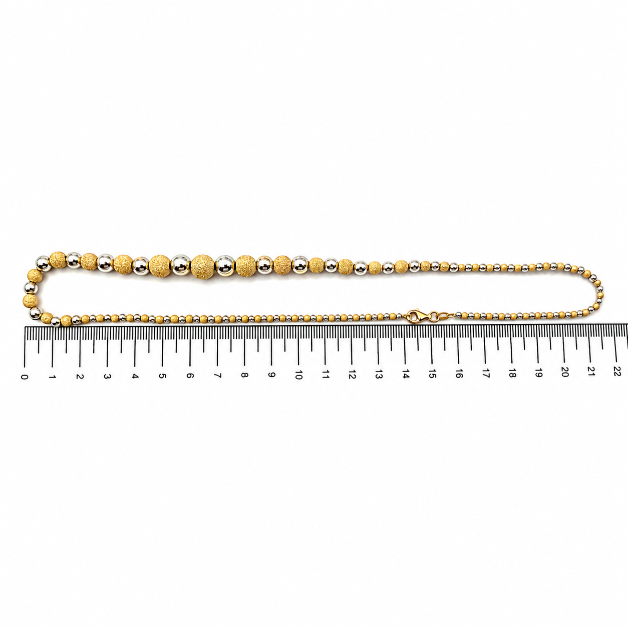 Collana - 18 carati Oro bianco, Oro giallo - Made in Italy - Handmade