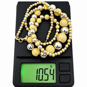 Collana - 18 carati Oro bianco, Oro giallo - Made in Italy - Handmade