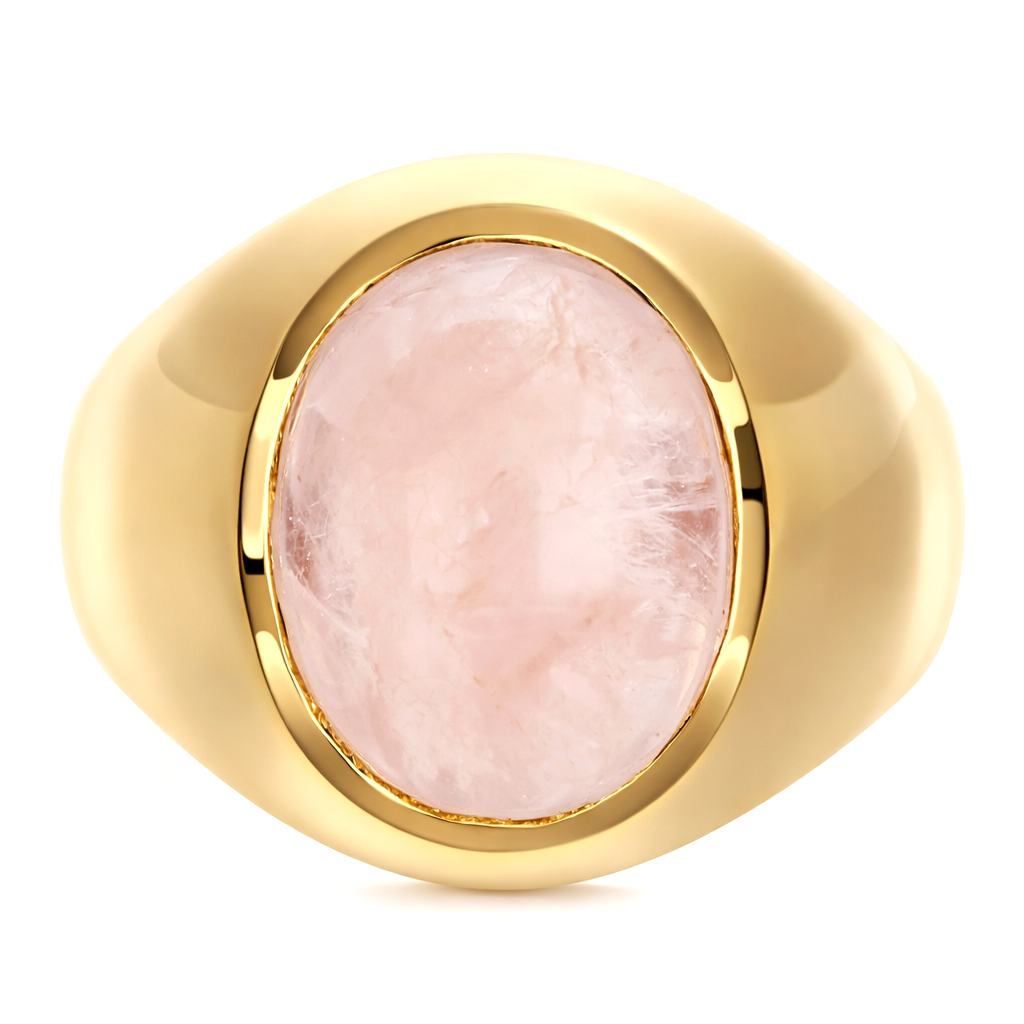 Anello - 18 carati Oro giallo, Pietra di luna - 3.70ct. tw.