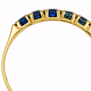 Anello - 18 carati Oro giallo - 0.60ct. tw. Zaffiro