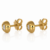 Orecchini - 18 carati Oro giallo - 0.24ct. tw. Diamante (Naturale)