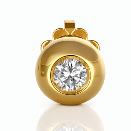 Orecchini - 18 carati Oro giallo - 0.24ct. tw. Diamante (Naturale)