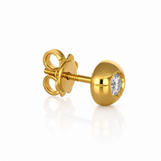 Orecchini - 18 carati Oro giallo - 0.24ct. tw. Diamante (Naturale)