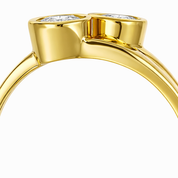 Anello - 18 carati Oro giallo - 0.44ct. tw. Diamante (Naturale)