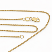 Collana con ciondolo - 18 carati Oro giallo - 0.12ct. tw. Diamante (Naturale)