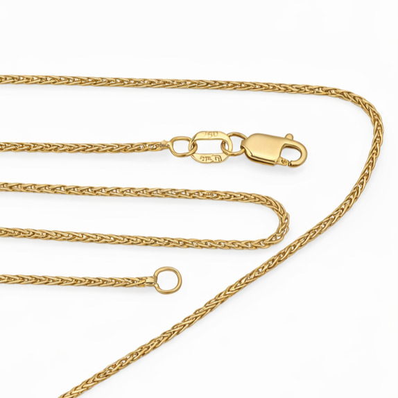 Collana con ciondolo - 18 carati Oro giallo - 0.12ct. tw. Diamante (Naturale)