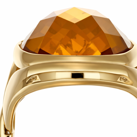 Anello - 18 carati Oro giallo - 19.80ct. tw. Topazio
