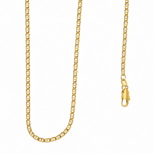Collana con ciondolo - 18 carati Oro giallo - 0.14ct. tw. Diamante (Naturale)