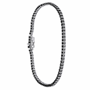 Bracciale - 18 carati Oro bianco - 0.20ct. tw. Onice