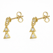 Orecchini - 18 carati Oro giallo - 0.18ct. tw. Diamante (Naturale)