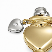 Chiusura per collana - 18 carati Oro bianco, Oro giallo - 0.01ct. tw. Diamante (Naturale)