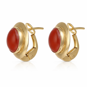 Orecchini - 18 carati Oro giallo Corallo