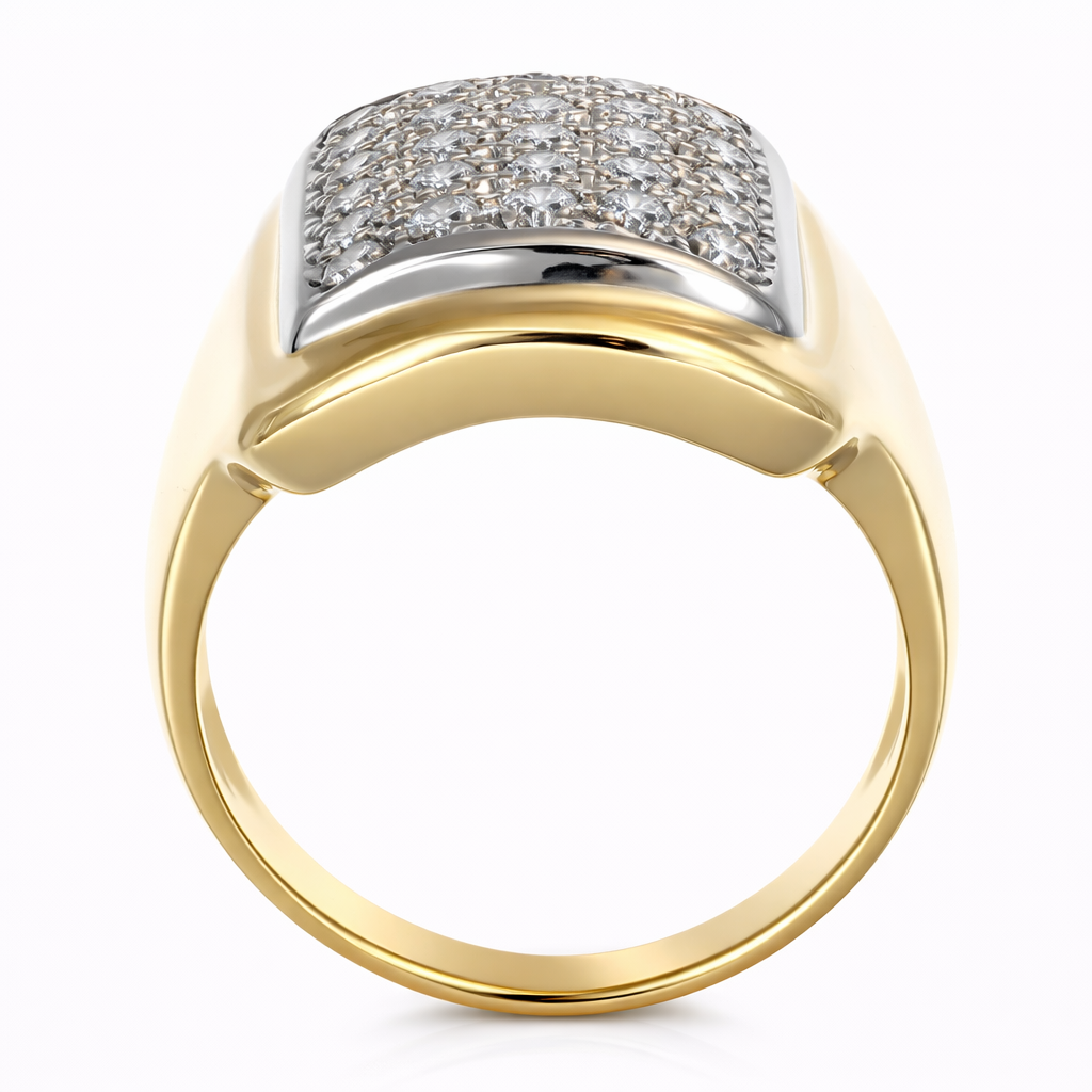 Anello - 18 carati Oro bianco, Oro giallo - 2.24ct. tw. Diamante (Naturale)