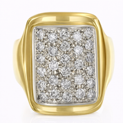 Anello - 18 carati Oro bianco, Oro giallo - 2.24ct. tw. Diamante (Naturale)