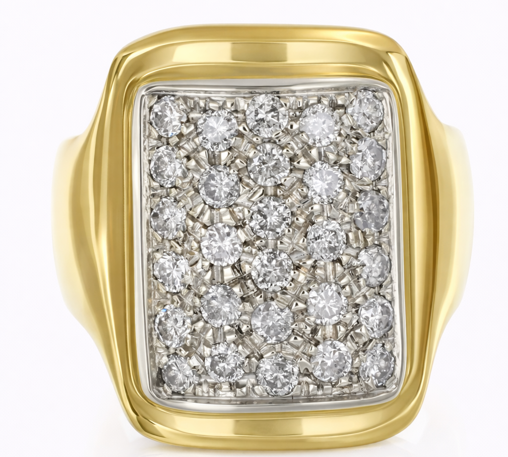 Anello - 18 carati Oro bianco, Oro giallo - 2.24ct. tw. Diamante (Naturale)