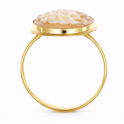 Anello - 18 carati Oro giallo - Cammeo