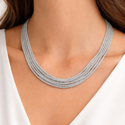 Collana da donna in oro bianco 18 carati