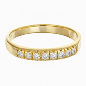 Anello da donna in oro giallo e oro bianco 18 carati