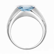 Anello - 18 carati Oro bianco - 2.75ct. tw. Acquamarina