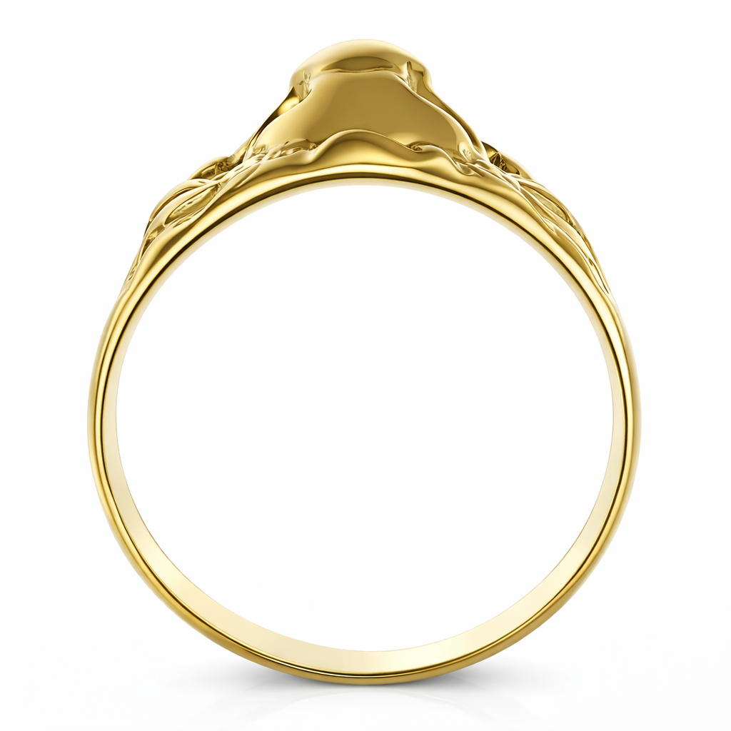 Anello in oro giallo 18 carati con due rubini