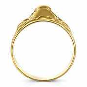 Anello in oro giallo 18 carati con due rubini