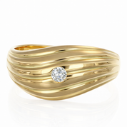 Anello da donna in oro giallo 18 carati