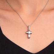 Collana con ciondolo - 18 carati Oro bianco