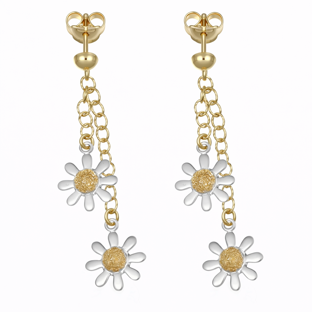 Orecchini - 18 carati Oro bianco, Oro giallo