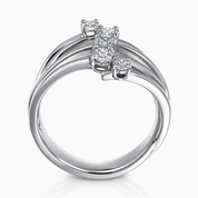 Anello - 18 carati Oro bianco - 0.48ct. tw. Diamante (Naturale)