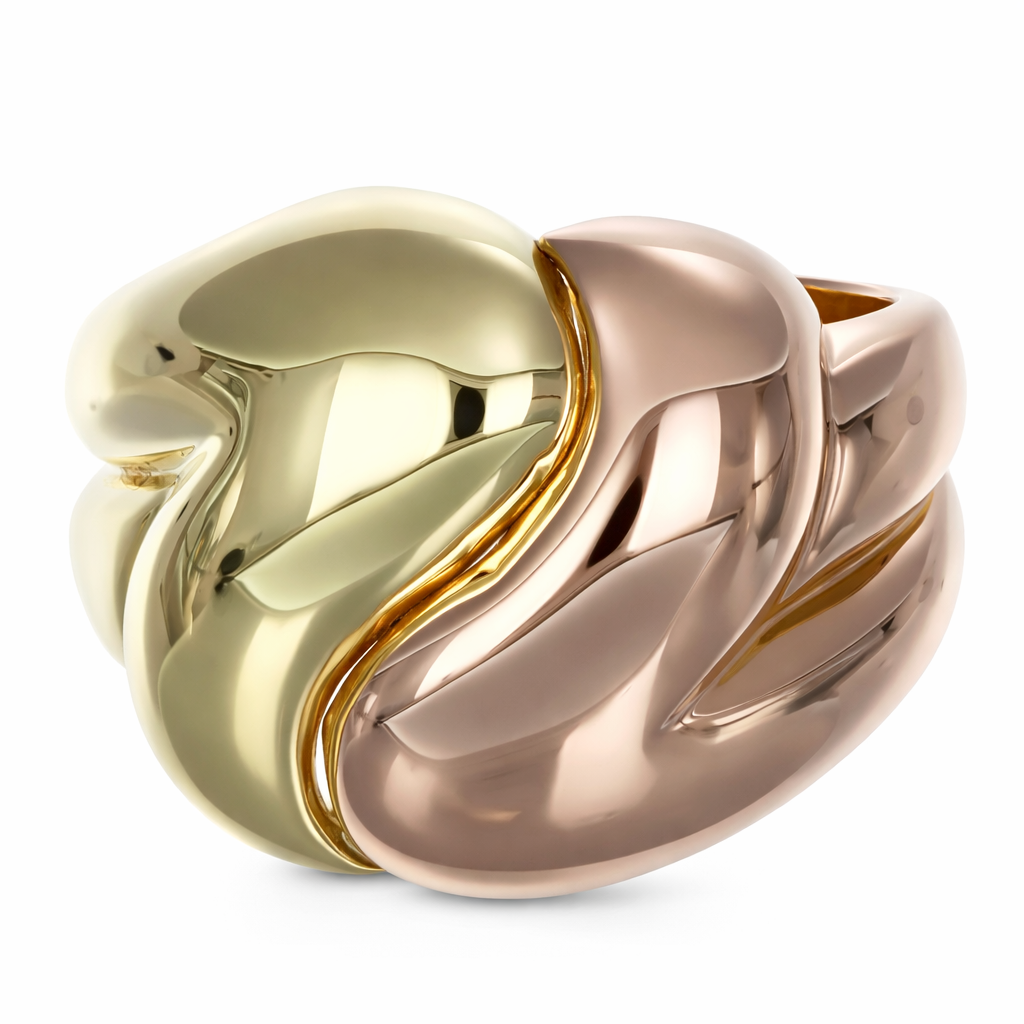 Anello - 18 carati Oro giallo, Oro rosa