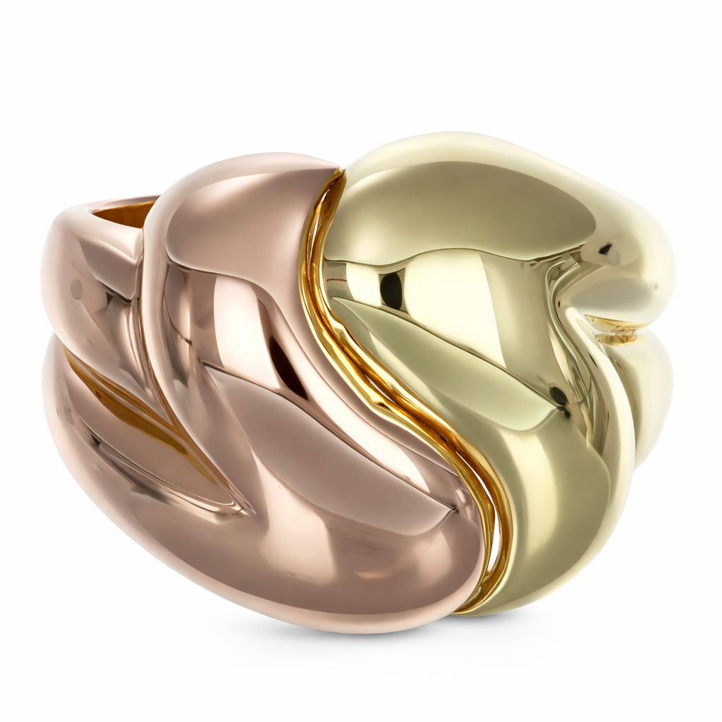 Anello - 18 carati Oro giallo, Oro rosa
