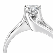 Anello - 18 carati Oro bianco - 0.80ct. tw. Diamante (Naturale)