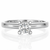 Anello - 18 carati Oro bianco - 0.50ct. tw. Diamante (Naturale)