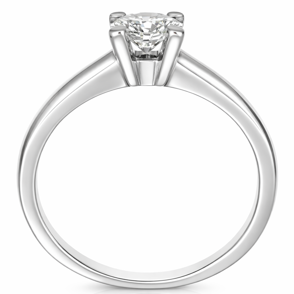 Anello - 18 carati Oro bianco - 0.50ct. tw. Diamante (Naturale)