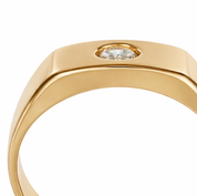 Anello - 18 carati Oro giallo - 0.20ct. tw. Diamante (Naturale)