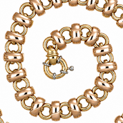 Collana - 18 carati Oro giallo, Oro rosa - Made in Italy - Handmade