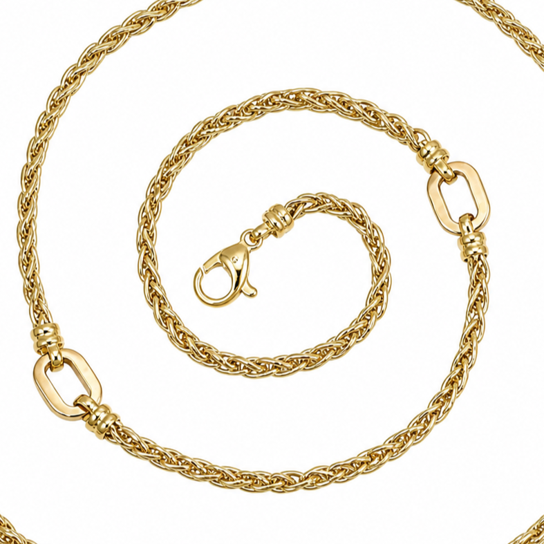Collana - 18 carati Oro giallo - Made in Italy - Handmade